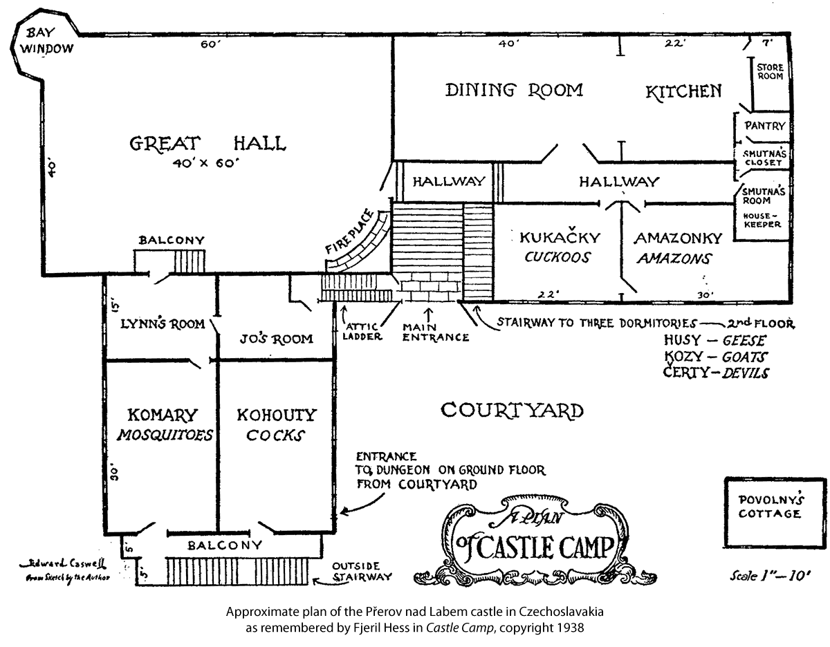 Approximate plan of Ifca's Castle, as remembered by Fjeril Hess